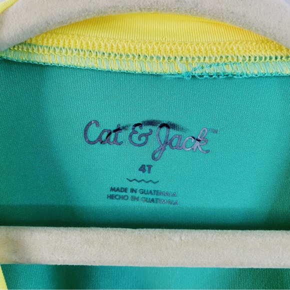 Cat & Jack Long Sleeve Rashgaurd Hola Swim Top Size 4t - Picture 5 of 5